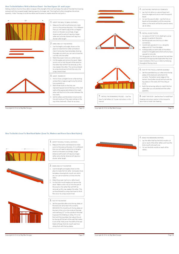 How To Build a Shed Book pages 25-28